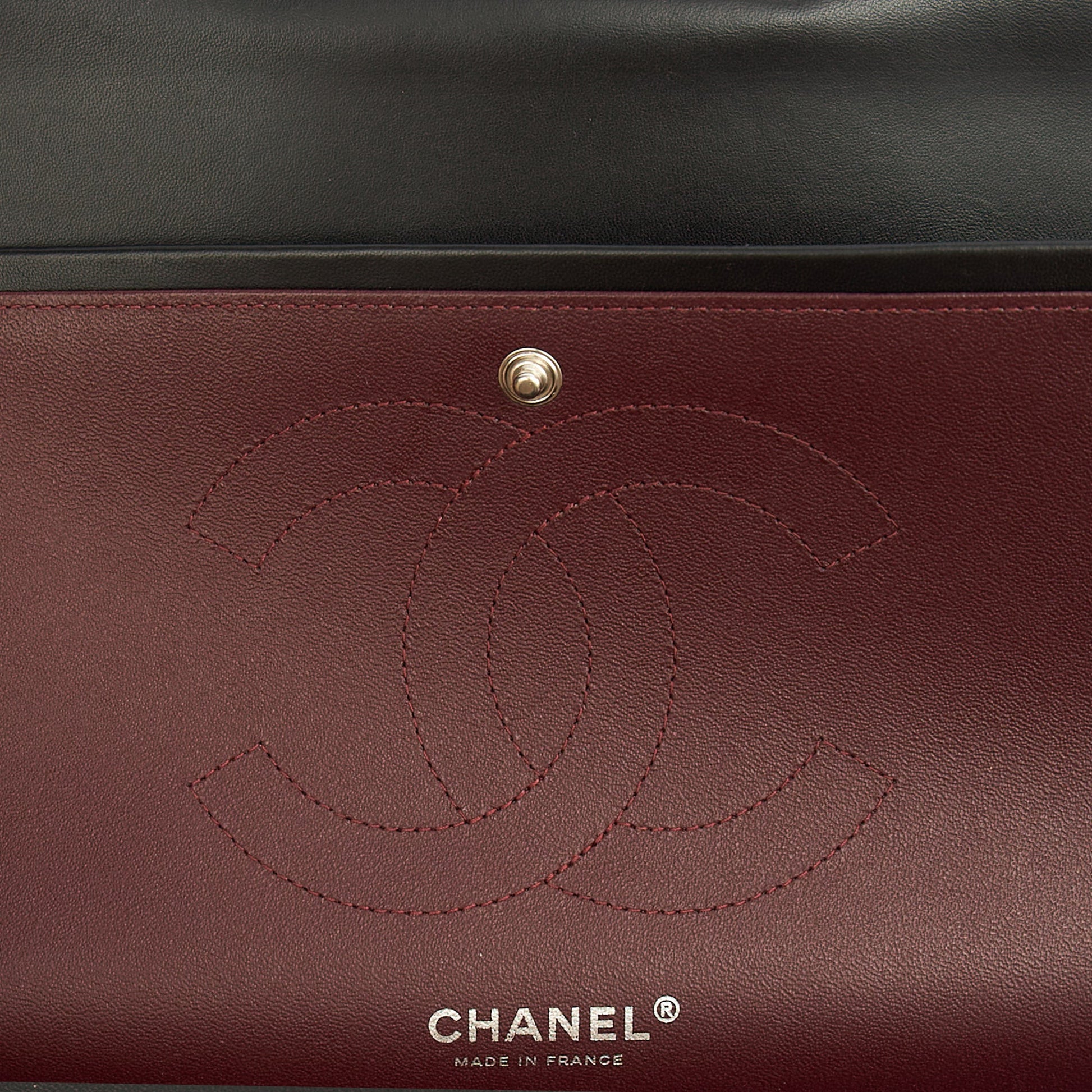 Chanel Shoulder Bag Classic Double Flap - Large in Black, Lambskin Leather — Alternate View 21