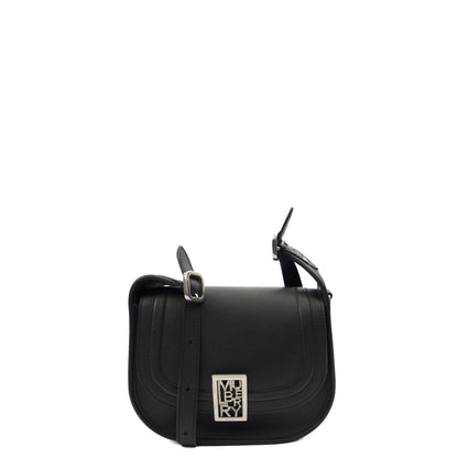 Mulberry Cross Body Sadie in Black, Calfskin Leather — Front View