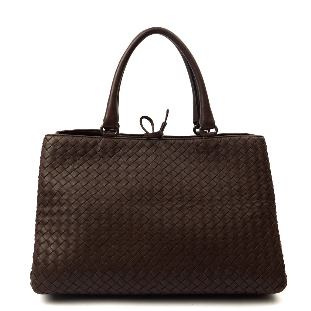 Bottega Veneta Tote Intrecciato Leather Tote in Fondant, Leather — Front View