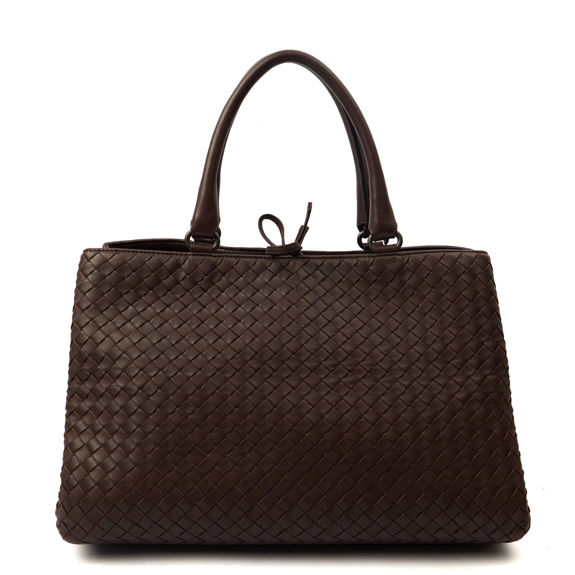 Bottega Veneta Tote Intrecciato Leather Tote in Fondant, Leather — Front View