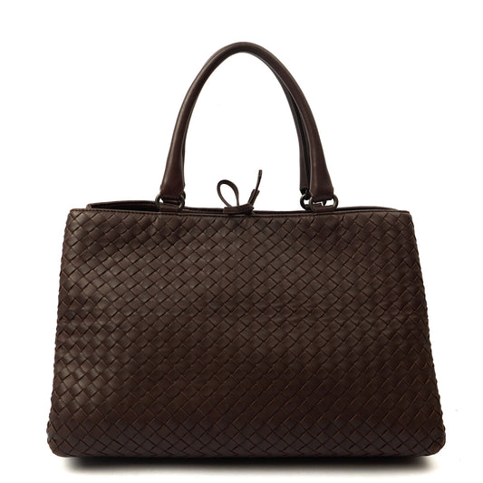 Bottega Veneta Tote Intrecciato Leather Tote in Fondant, Leather — Front View