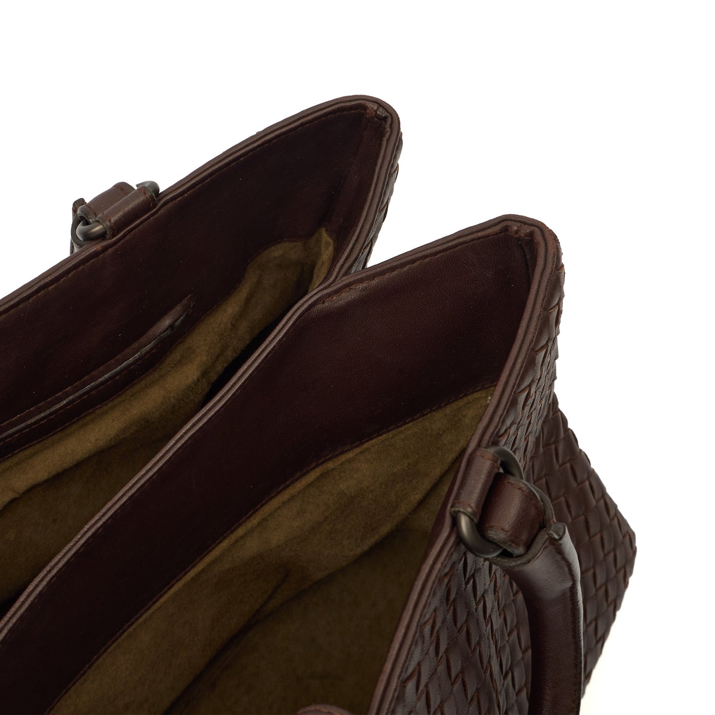 Bottega Veneta Tote Intrecciato Leather Tote in Fondant, Leather — Detail View