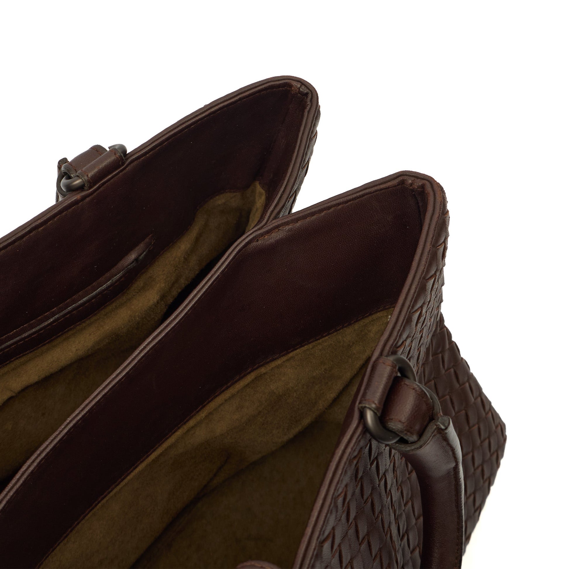 Bottega Veneta Tote Intrecciato Leather Tote in Fondant, Leather — Detail View