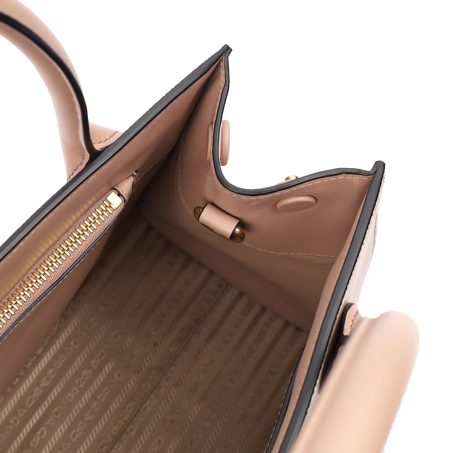 Prada Tote Saffiano Monochrome Bag in Powder Pink, Saffiano Leather — Alternate View 11