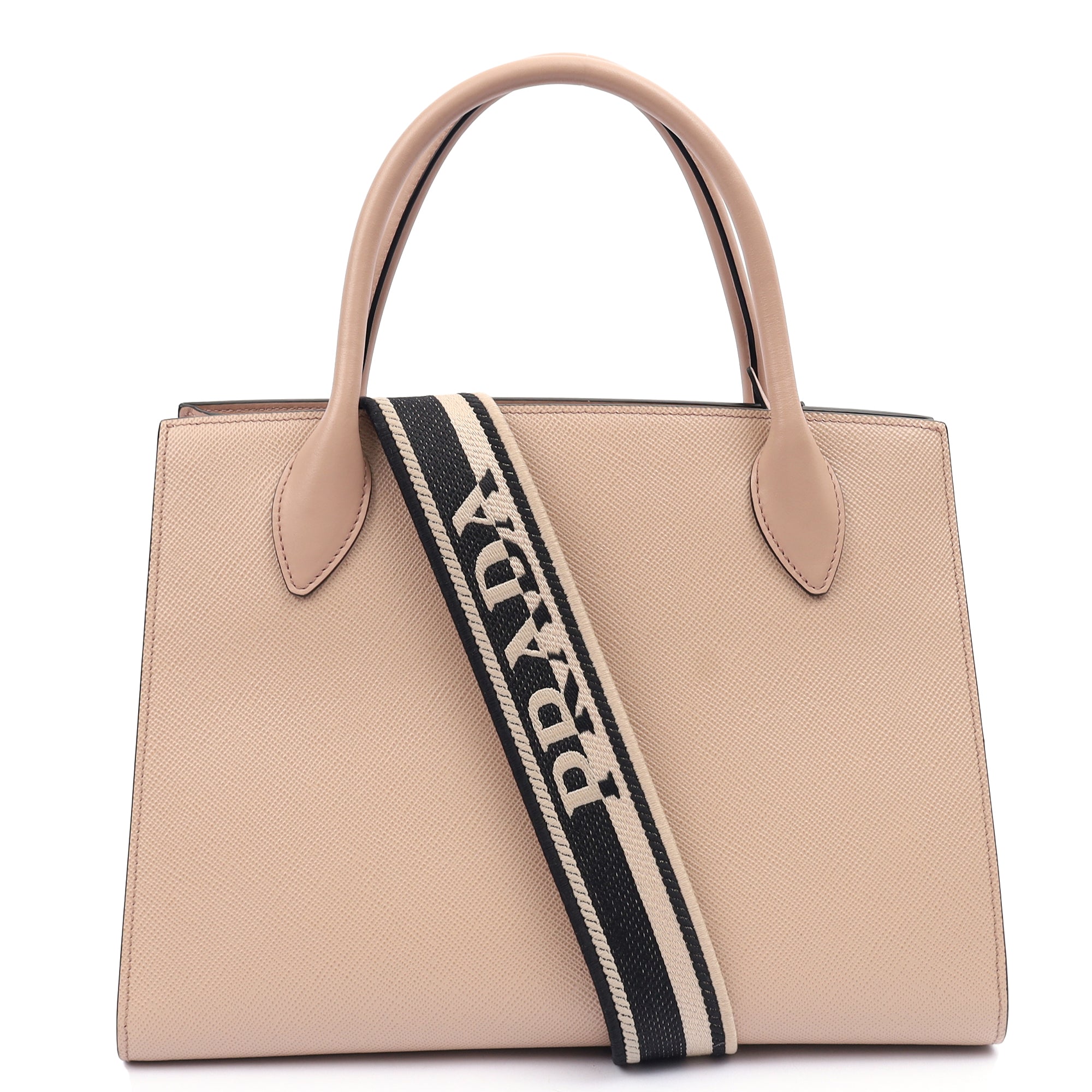 Prada Tote Saffiano Monochrome Bag in Powder Pink, Saffiano Leather — Alternate View 15