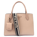 Prada Tote Saffiano Monochrome Bag in Powder Pink, Saffiano Leather — Front View