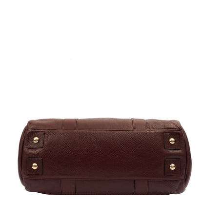 Mulberry Tote Bayswater Heritage in Red, Leather — Detail View