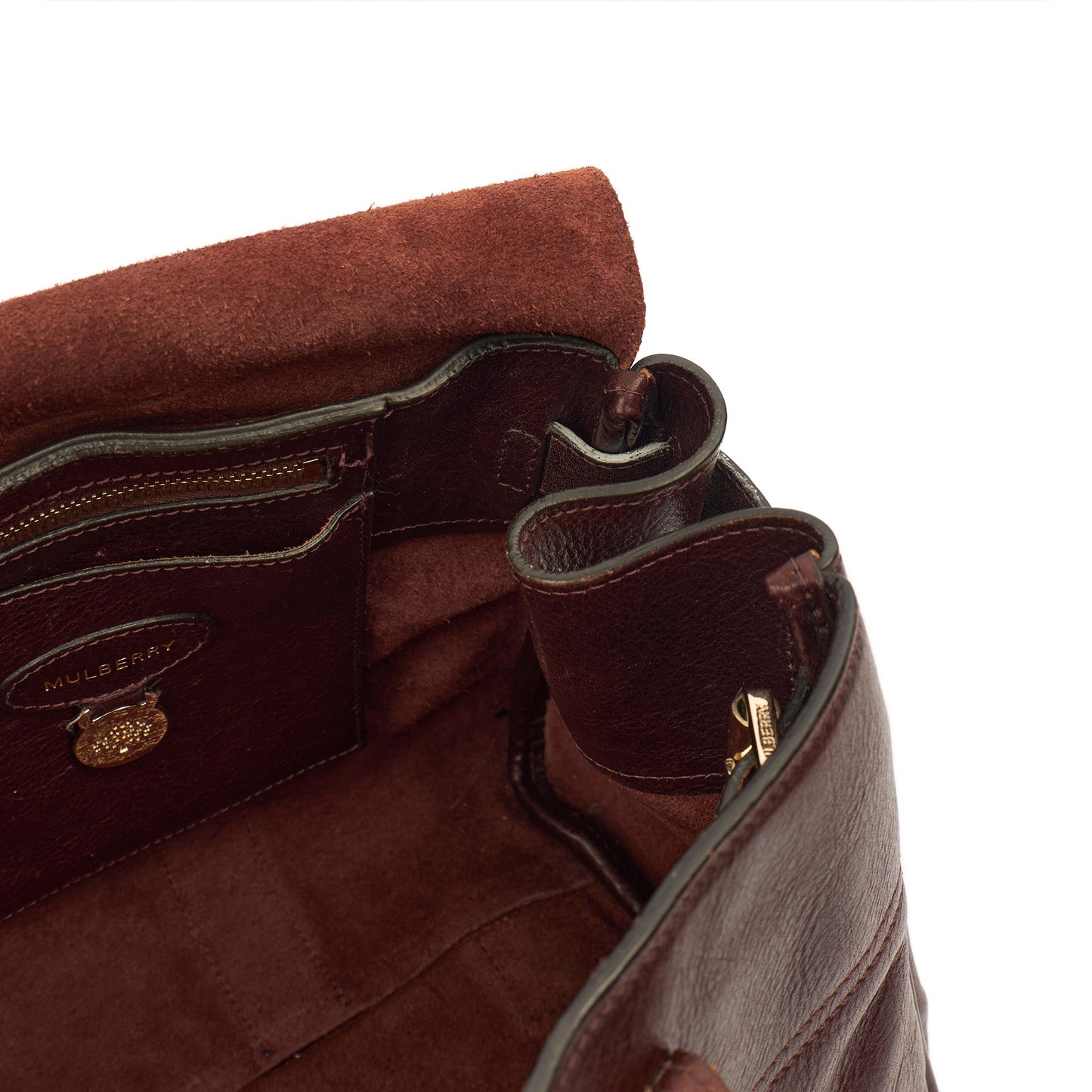 Mulberry Tote Bayswater Heritage in Red, Leather — Lifestyle View