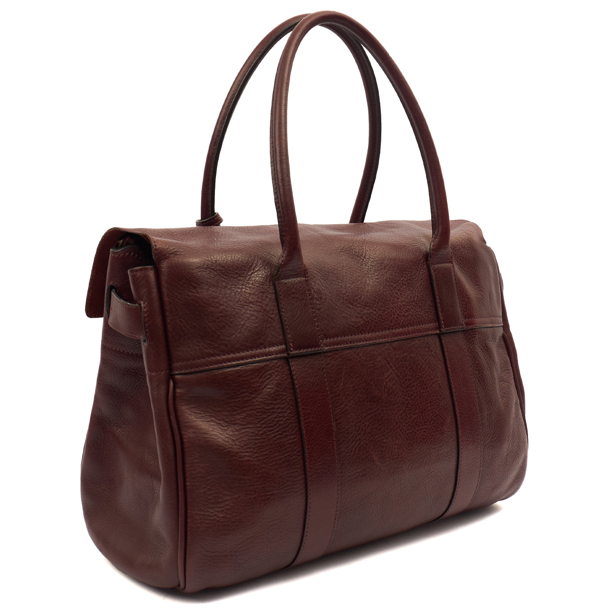 Mulberry Tote Bayswater Heritage in Red, Leather — Back View