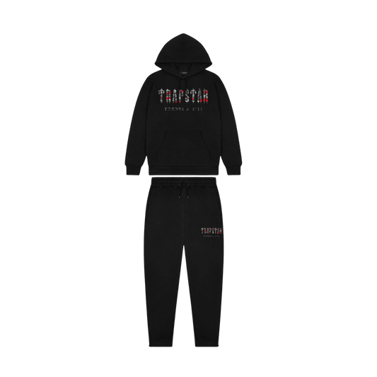 Trapstar Decoded Camo Tracksuit 'Infrared Edition' — XXS — Front View
