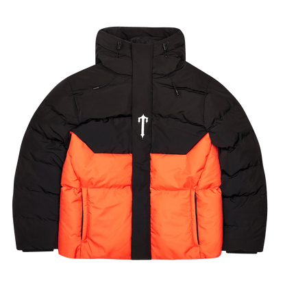 Trapstar Decoded Puffer 25 'Black Orange' — XXS — Front View