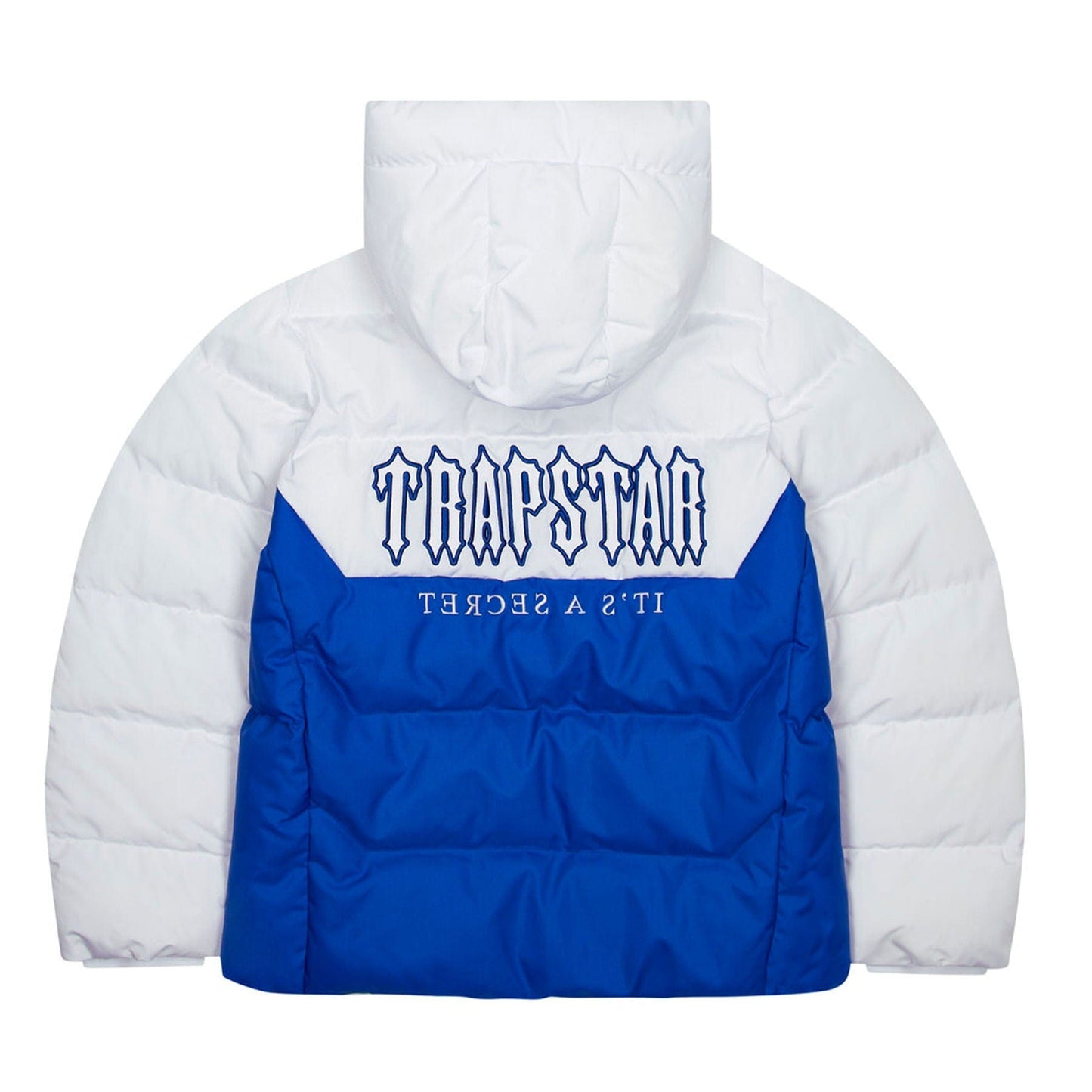 Trapstar Decoded Puffer 25 'White Blue' — XXS — Side View