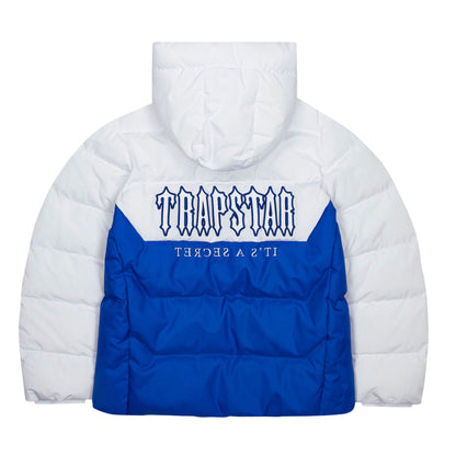 Trapstar Decoded Puffer 25 'White Blue' — XXS — Side View