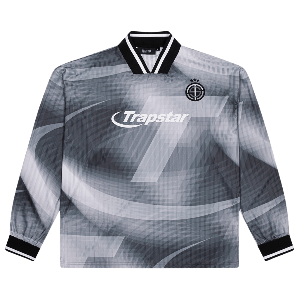 Trapstar Hyperdrive Football Jersey 'Black' — XXS — Front View