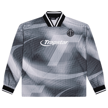 Trapstar Hyperdrive Football Jersey 'Black' — XXS — Front View