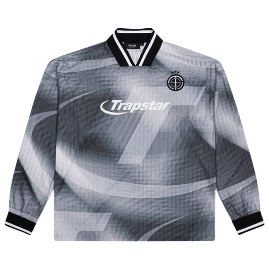 Trapstar Hyperdrive Football Jersey 'Black' — XXS — Front View