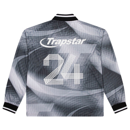 Trapstar Hyperdrive Football Jersey 'Black' — XXS — Side View