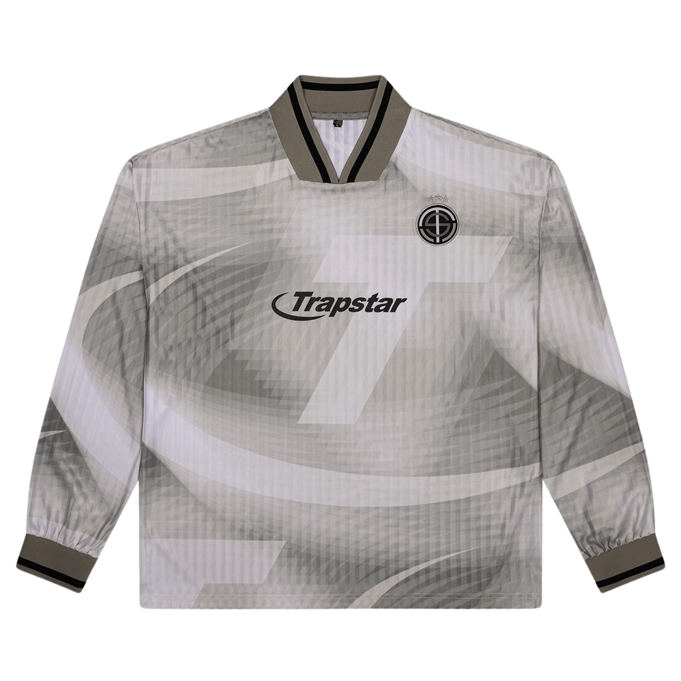 Trapstar Hyperdrive Football Jersey 'Khaki' — XXS — Front View