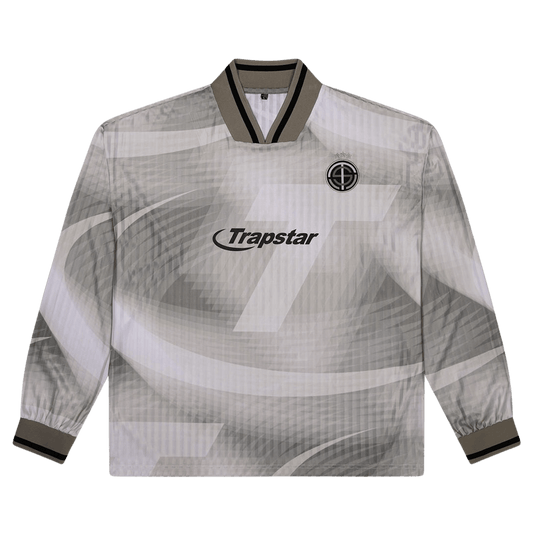 Trapstar Hyperdrive Football Jersey 'Khaki' — XXS — Front View