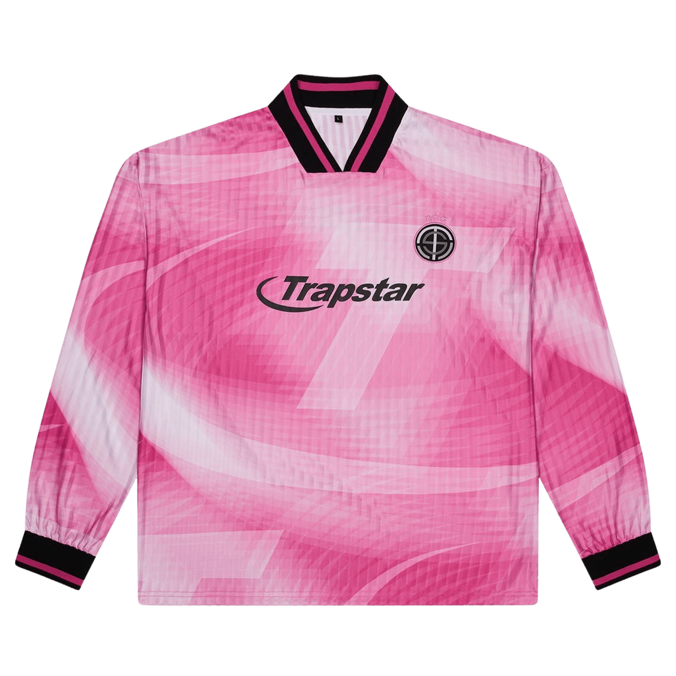 Trapstar Hyperdrive Football Jersey 'Pink' — XXS — Front View