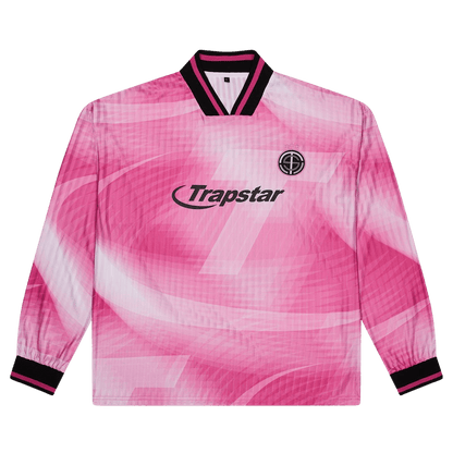 Trapstar Hyperdrive Football Jersey 'Pink' — XXS — Front View