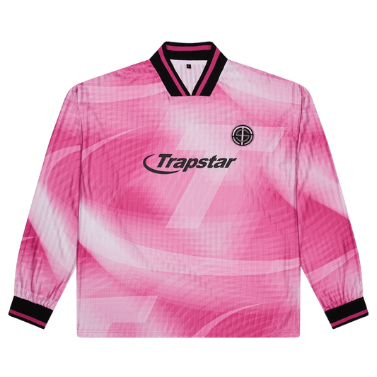 Trapstar Hyperdrive Football Jersey 'Pink' — XXS — Front View