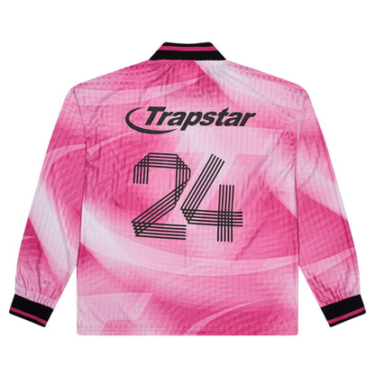 Trapstar Hyperdrive Football Jersey 'Pink' — XXS — Side View