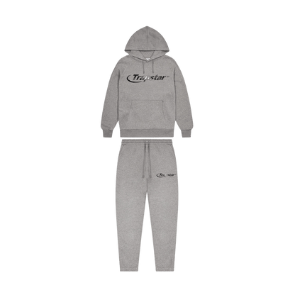 Trapstar Hyperdrive Monochrome Tracksuit 'Grey' — XXS — Front View