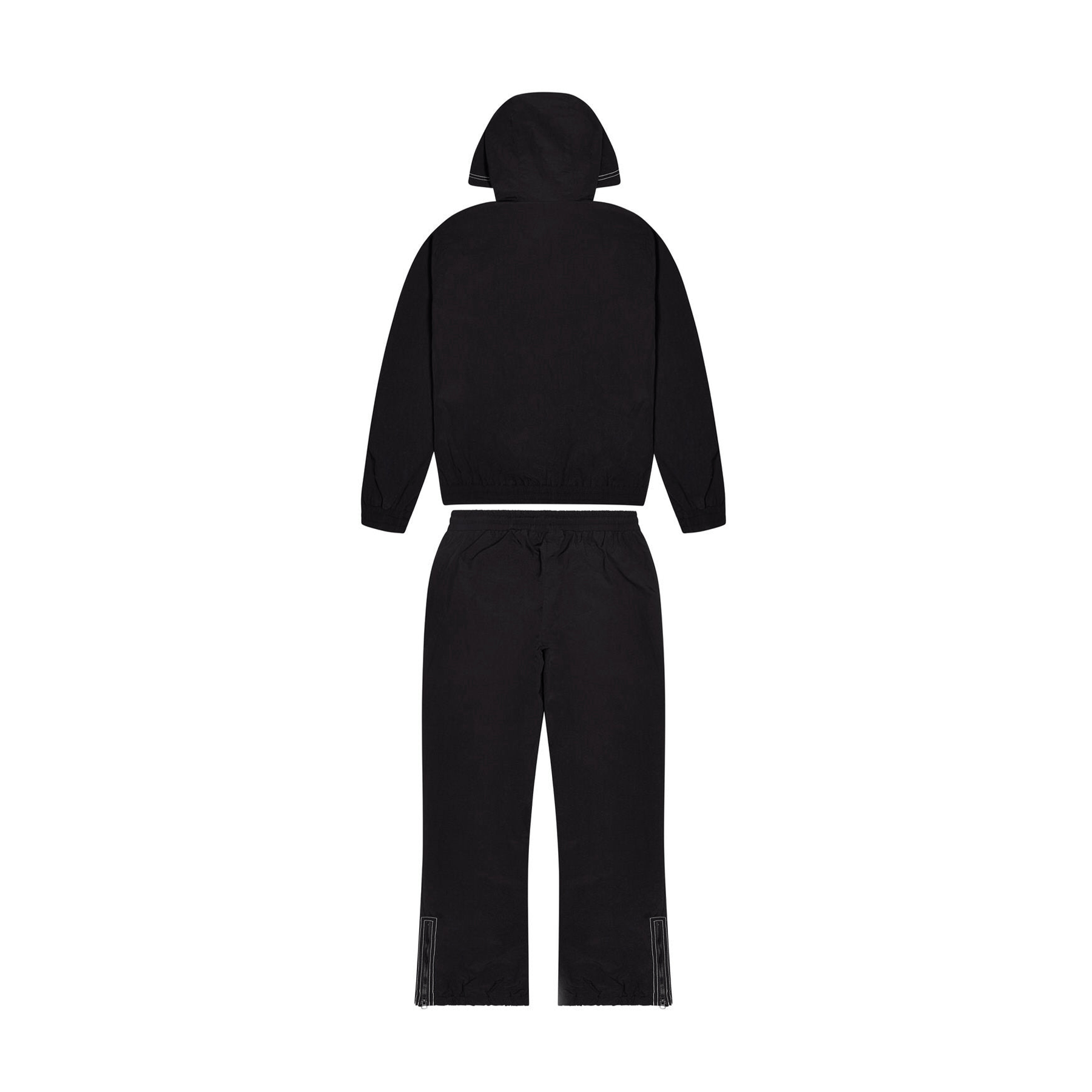 Trapstar Hyperdrive Shell Tracksuit 'Black' — XXS — Side View