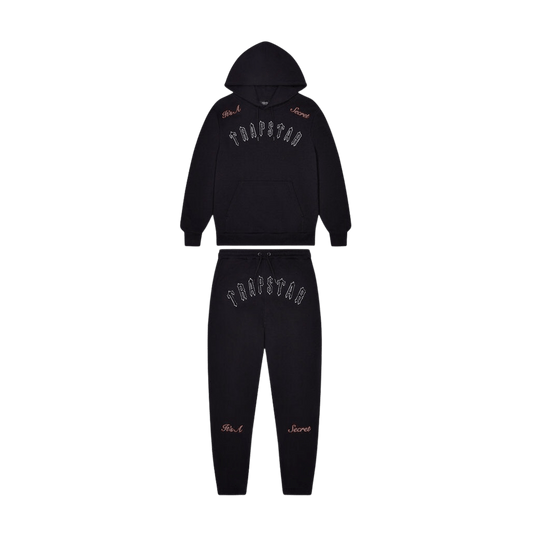 Trapstar It's a Secret Tracksuit 'Black Pink' — XXS — Front View