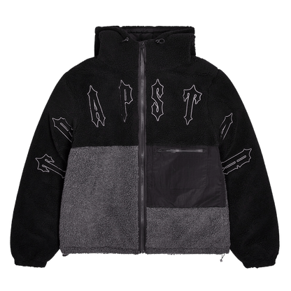 Trapstar Irongate Borg Jacket 'Black' — XXS — Front View