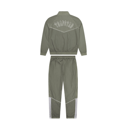 Trapstar Irongate Shell Tracksuit 'Khaki' — XXS — Side View