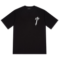 Trapstar Liquid Chrome Tee 'Black' — XXS — Front View