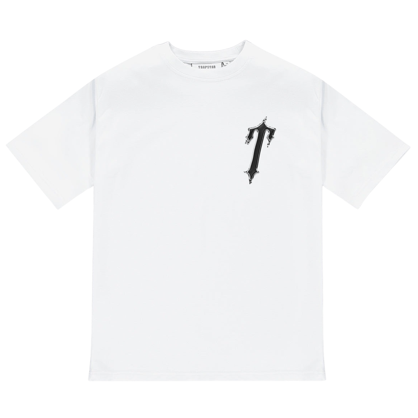 Trapstar Liquid Chrome Tee 'White' — XXS — Front View