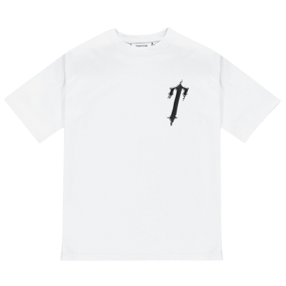 Trapstar Liquid Chrome Tee 'White' — XXS — Front View
