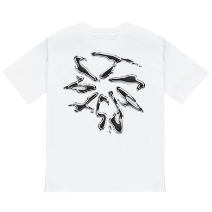 Trapstar Liquid Chrome Tee 'White' — XXS — Side View