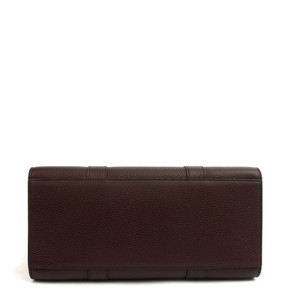 Mulberry Tote Bayswater with Strap in Oxblood, Calfskin Leather — Top View