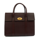 Mulberry Tote Bayswater with Strap in Oxblood, Calfskin Leather — Front View