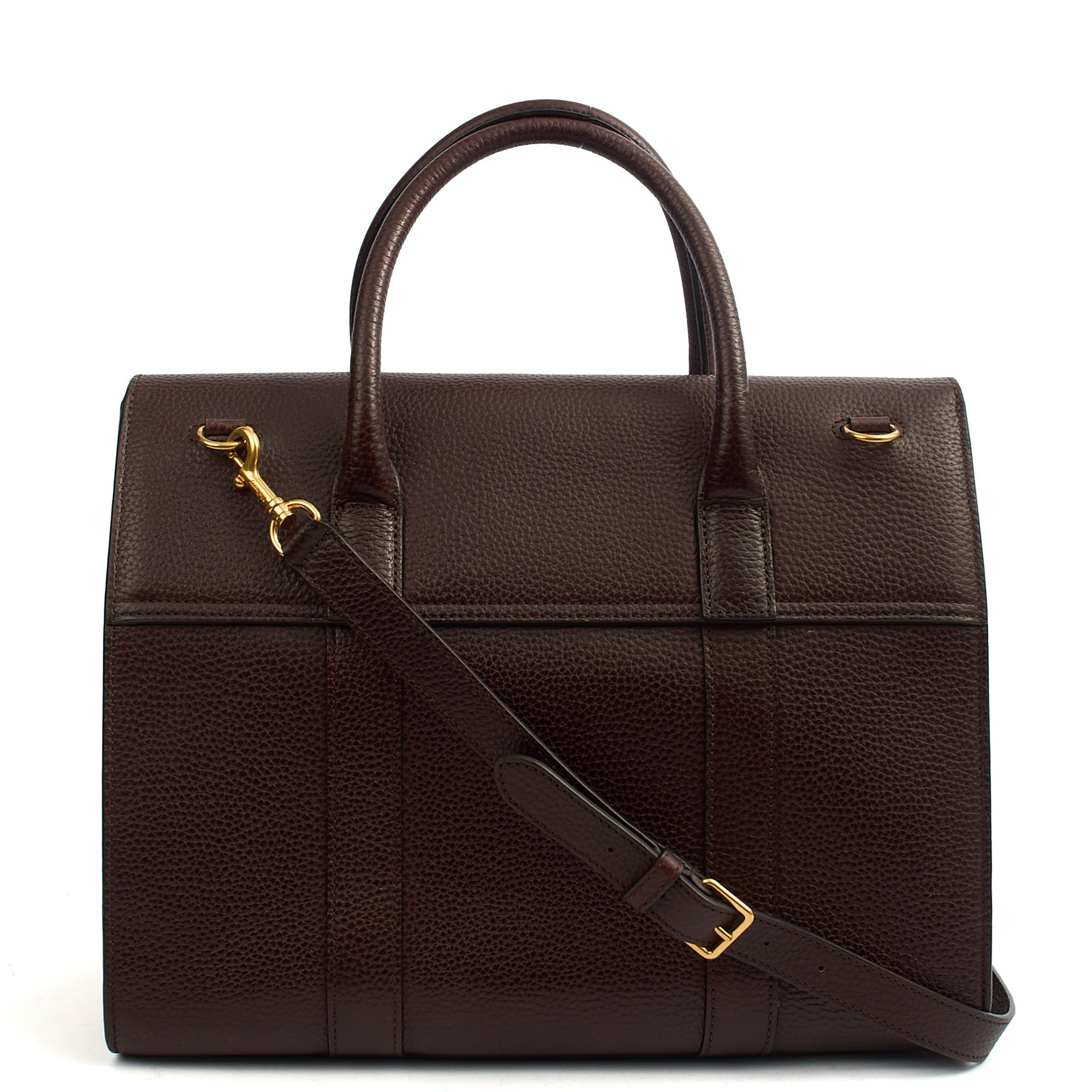 Mulberry Tote Bayswater with Strap in Oxblood, Calfskin Leather — Alternate View 9