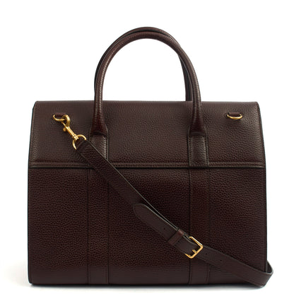 Mulberry Tote Bayswater with Strap in Oxblood, Calfskin Leather — Alternate View 9