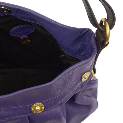 Mulberry Tote Mitzy Tote in Purple, Calfskin Leather — Detail View