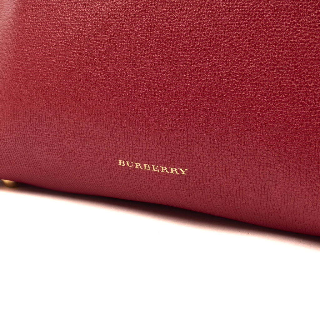 Burberry Tote Banner - Small in Red, Leather — Alternate View 12