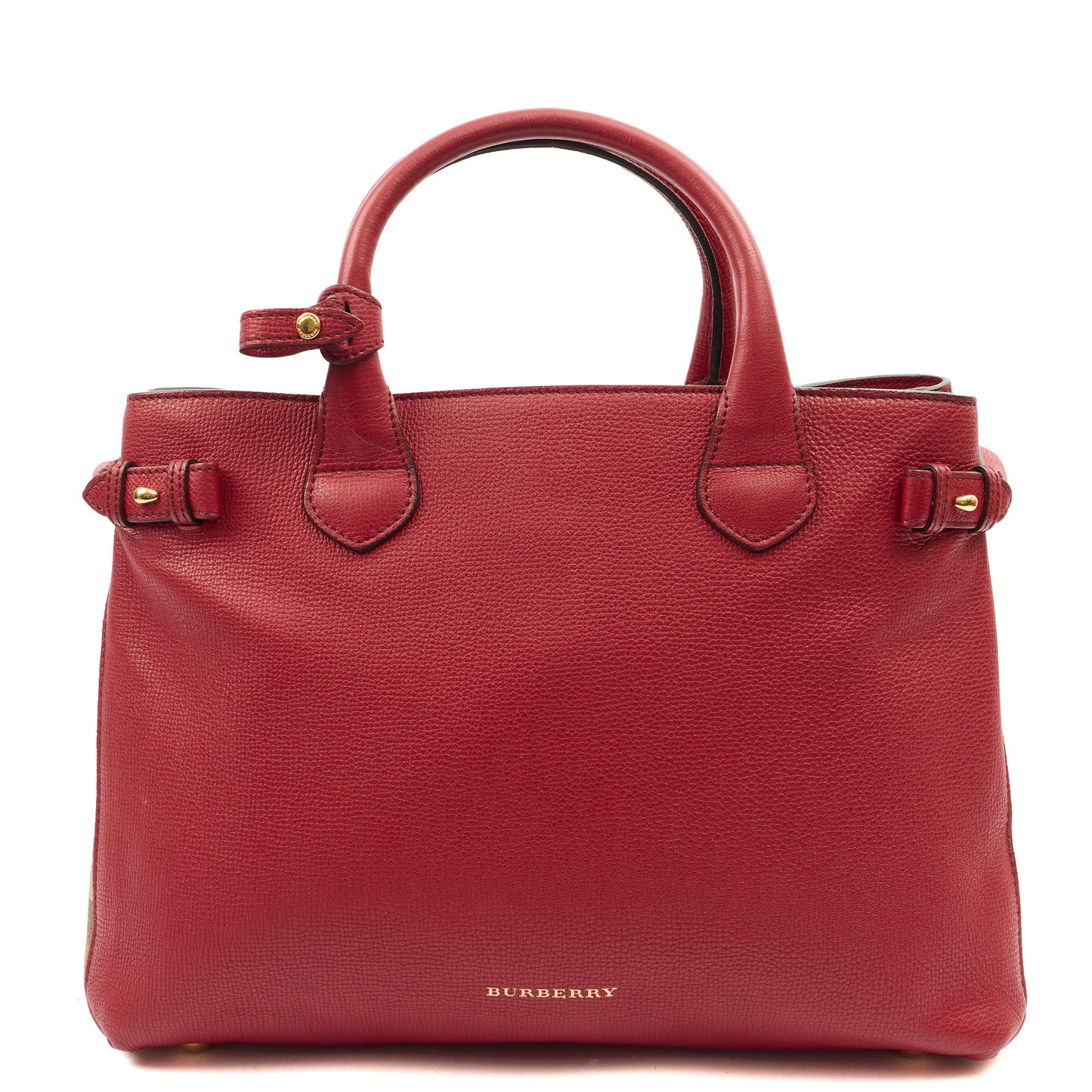 Burberry Tote Banner - Small in Red, Leather — Alternate View 7