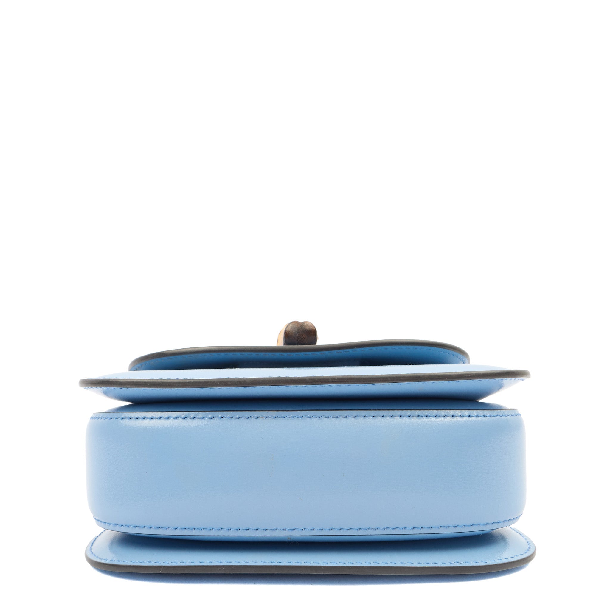 Gucci Top Handle Bamboo Top Handle in Blue, Patent Leather — Alternate View 10