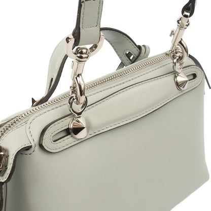 Fendi Cross Body By The Way - Mini in Grey, Leather — Detail View
