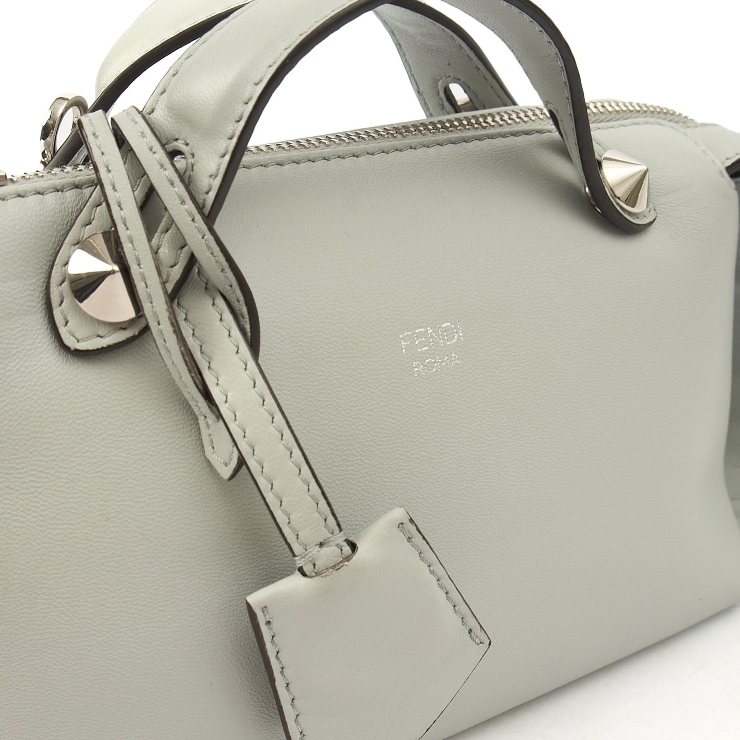 Fendi Cross Body By The Way - Mini in Grey, Leather — Alternate View 7