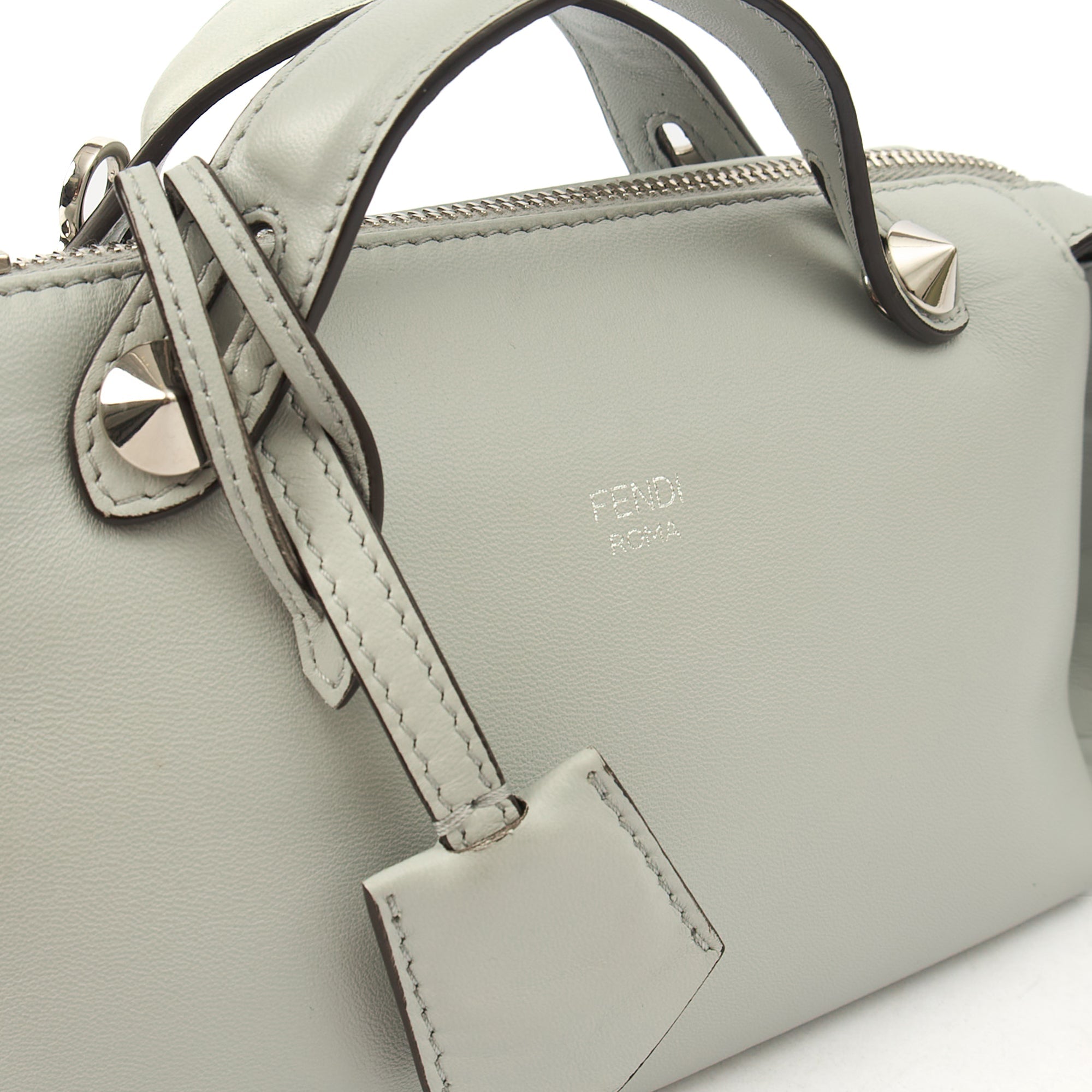 Fendi Cross Body By The Way - Mini in Grey, Leather — Alternate View 7