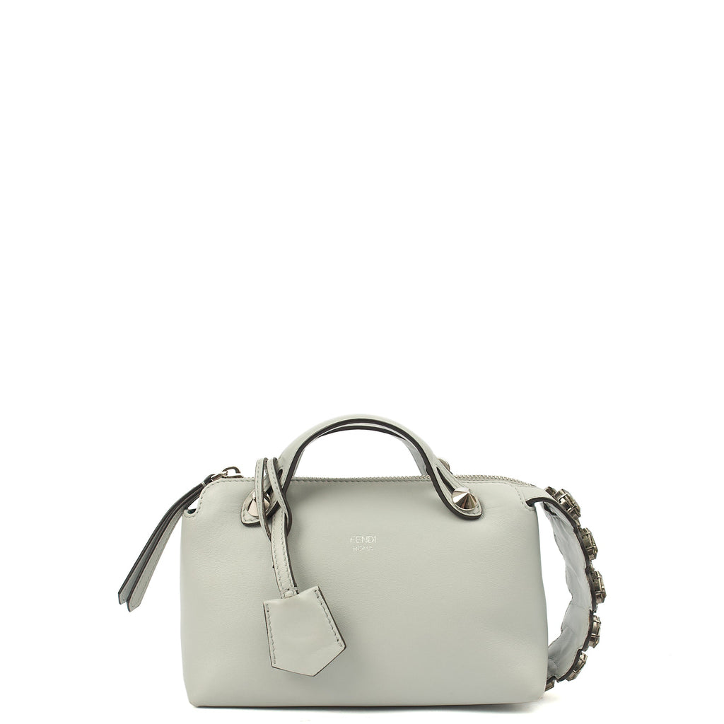 Fendi Cross Body By The Way - Mini in Grey, Leather — Front View