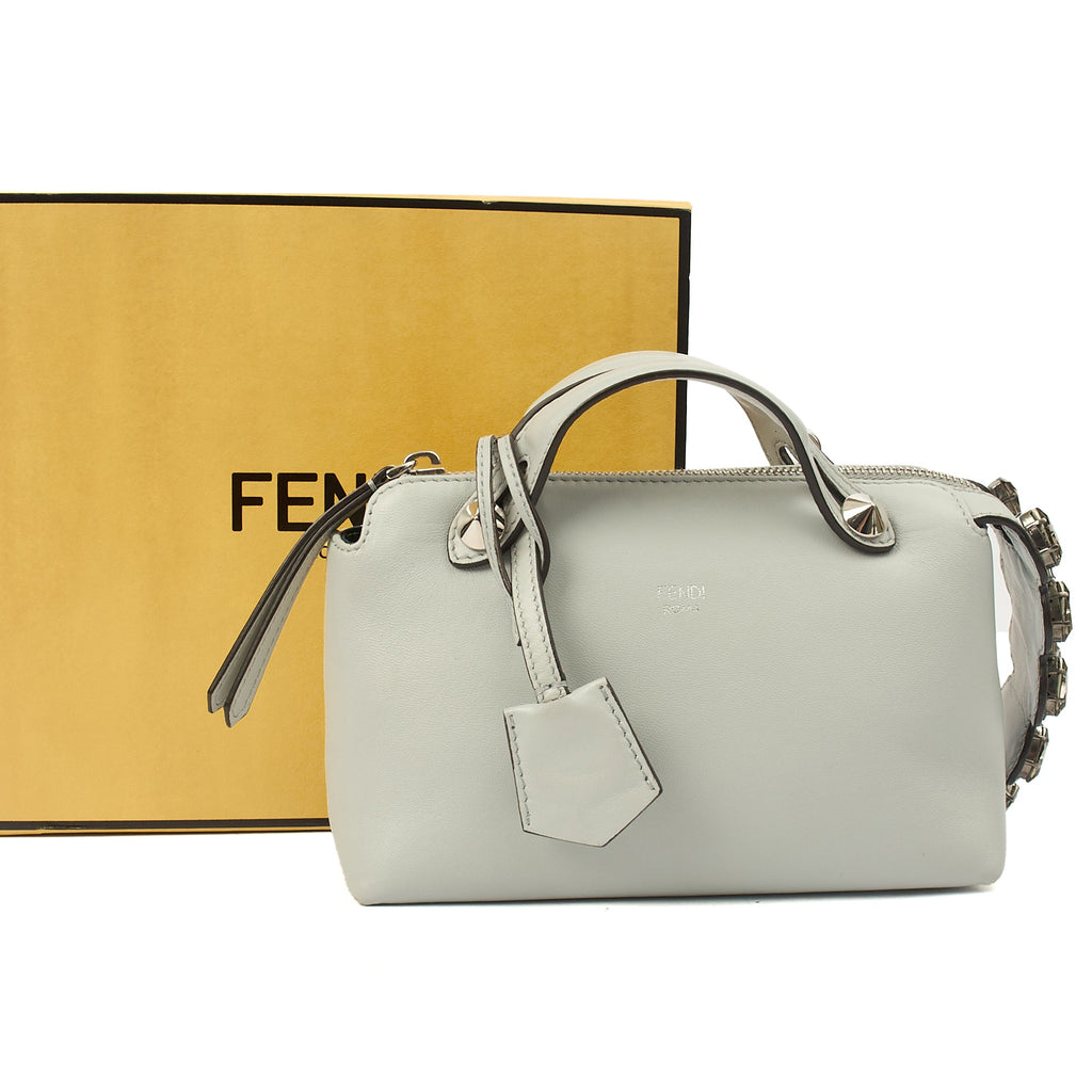 Fendi Cross Body By The Way - Mini in Grey, Leather — Alternate View 9