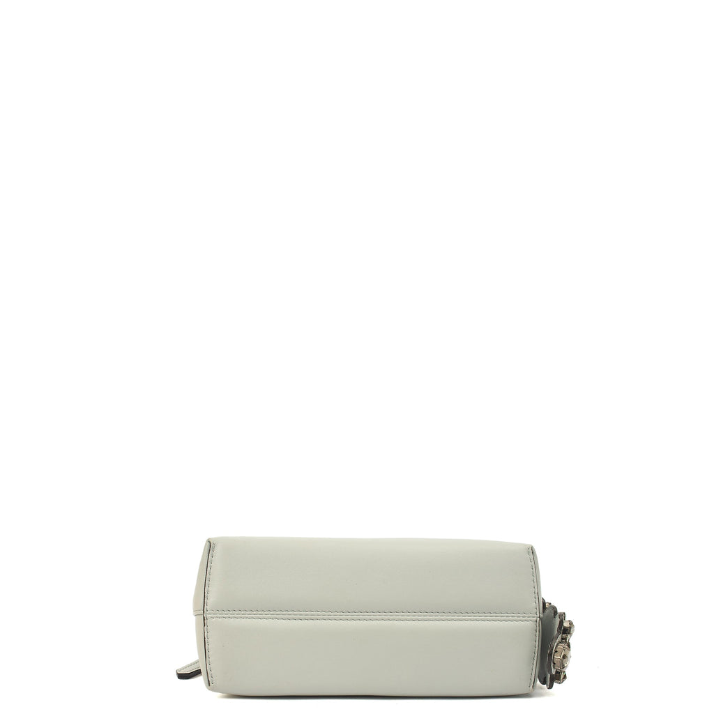 Fendi Cross Body By The Way - Mini in Grey, Leather — Top View